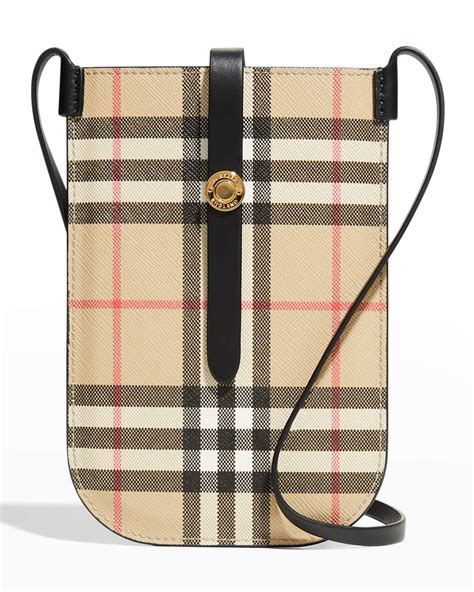 Burberry Anne Vintage Check Phone Crossbody 